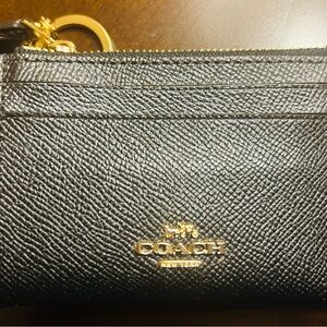 Black Coach card and key holder